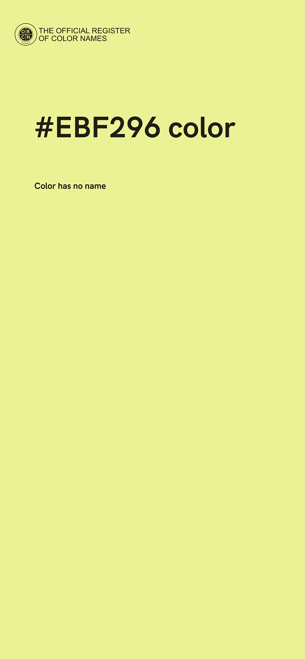 #EBF296 color image