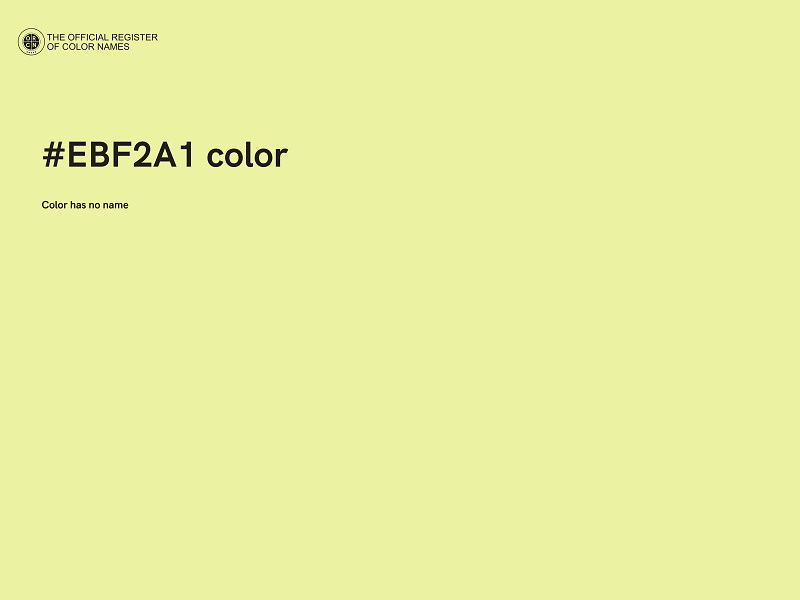 #EBF2A1 color image