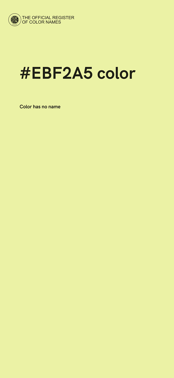 #EBF2A5 color image