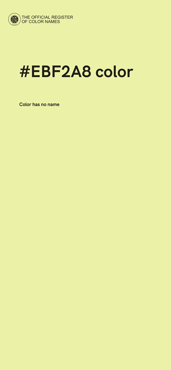 #EBF2A8 color image