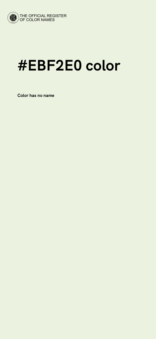 #EBF2E0 color image