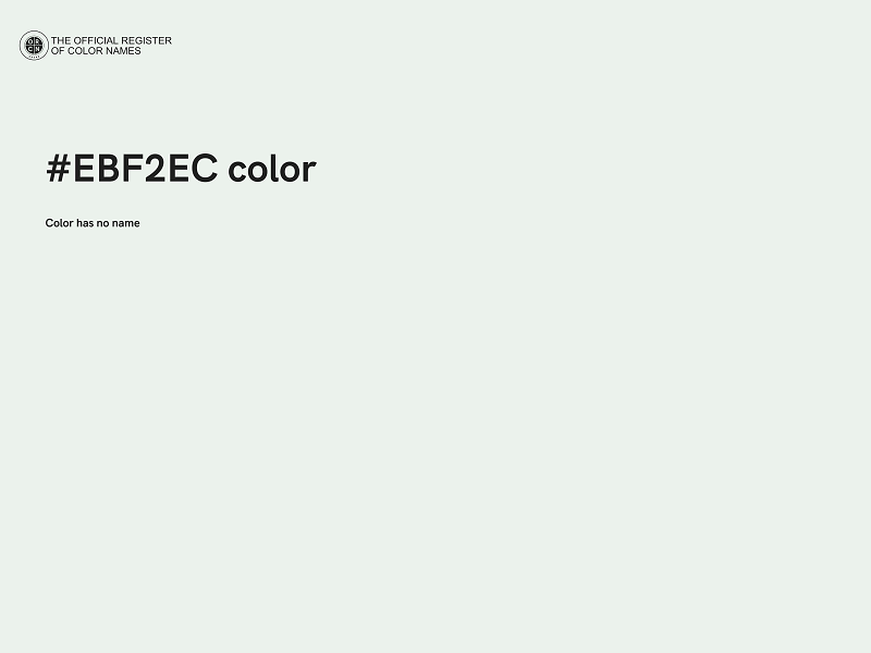 #EBF2EC color image