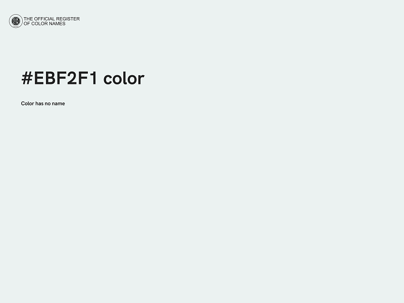 #EBF2F1 color image