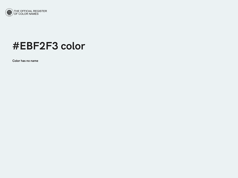 #EBF2F3 color image