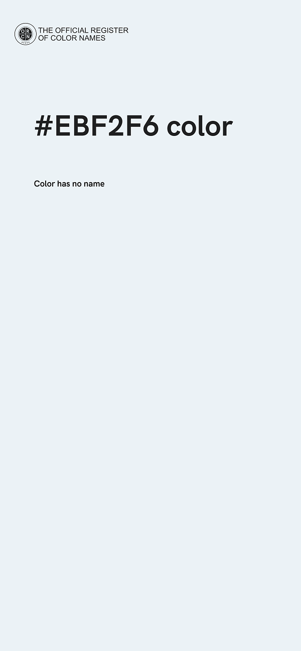 #EBF2F6 color image