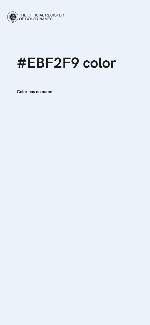#EBF2F9 color image