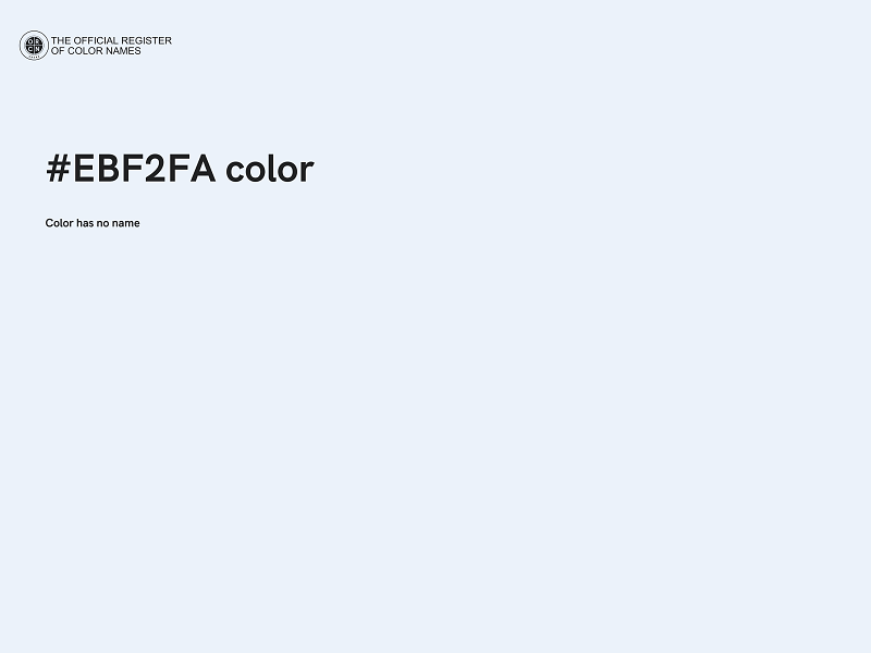 #EBF2FA color image