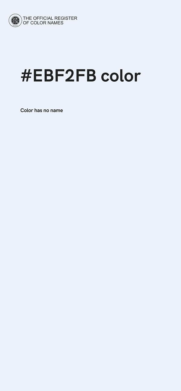 #EBF2FB color image