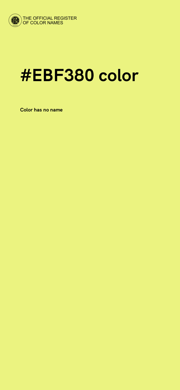 #EBF380 color image