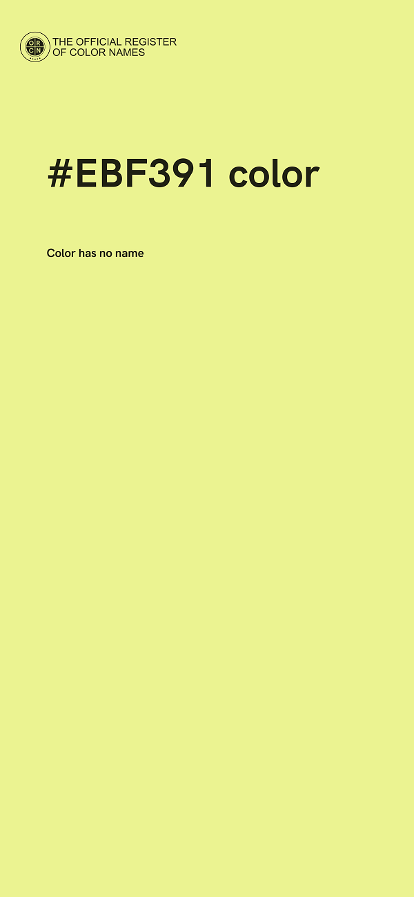 #EBF391 color image