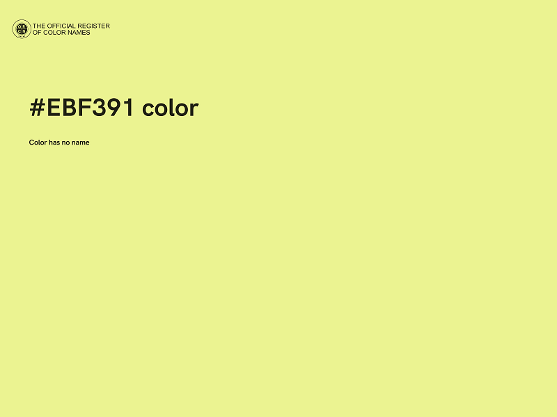 #EBF391 color image