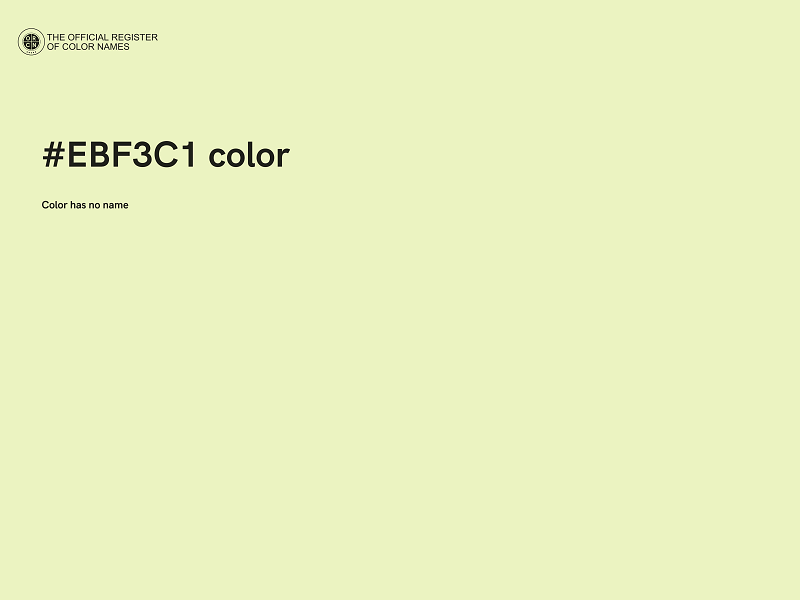 #EBF3C1 color image