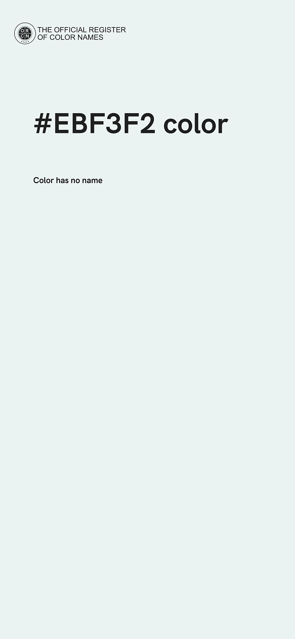 #EBF3F2 color image