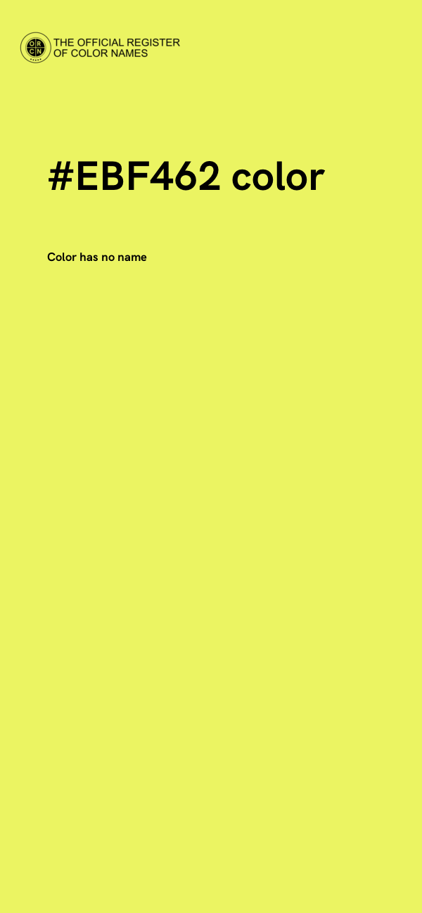 #EBF462 color image
