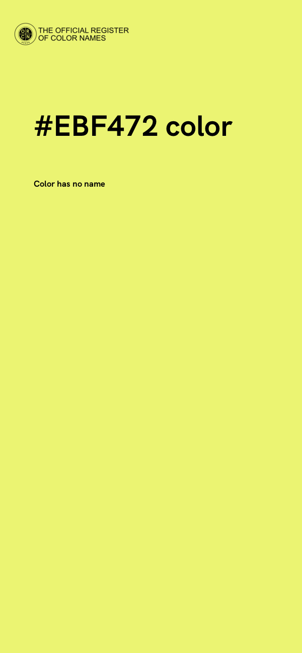 #EBF472 color image