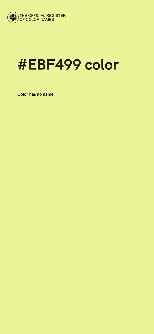 #EBF499 color image