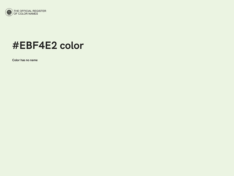 #EBF4E2 color image