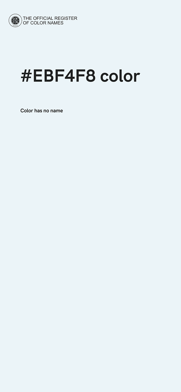 #EBF4F8 color image