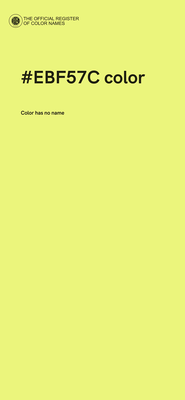 #EBF57C color image
