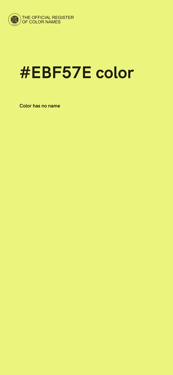 #EBF57E color image