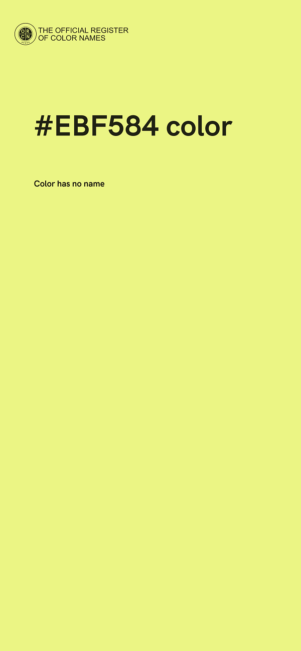 #EBF584 color image