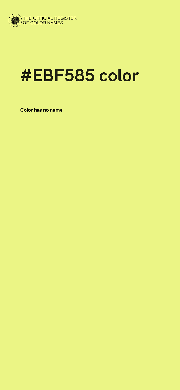 #EBF585 color image