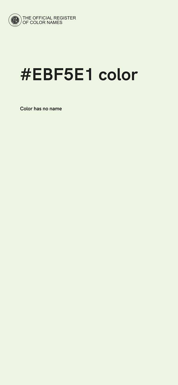 #EBF5E1 color image