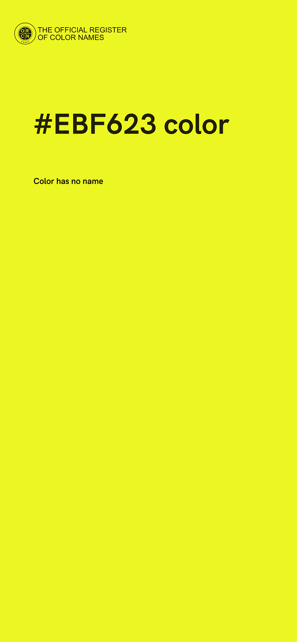 #EBF623 color image