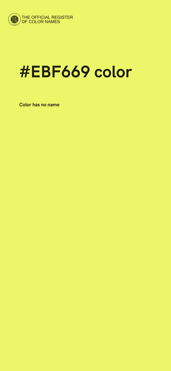 #EBF669 color image