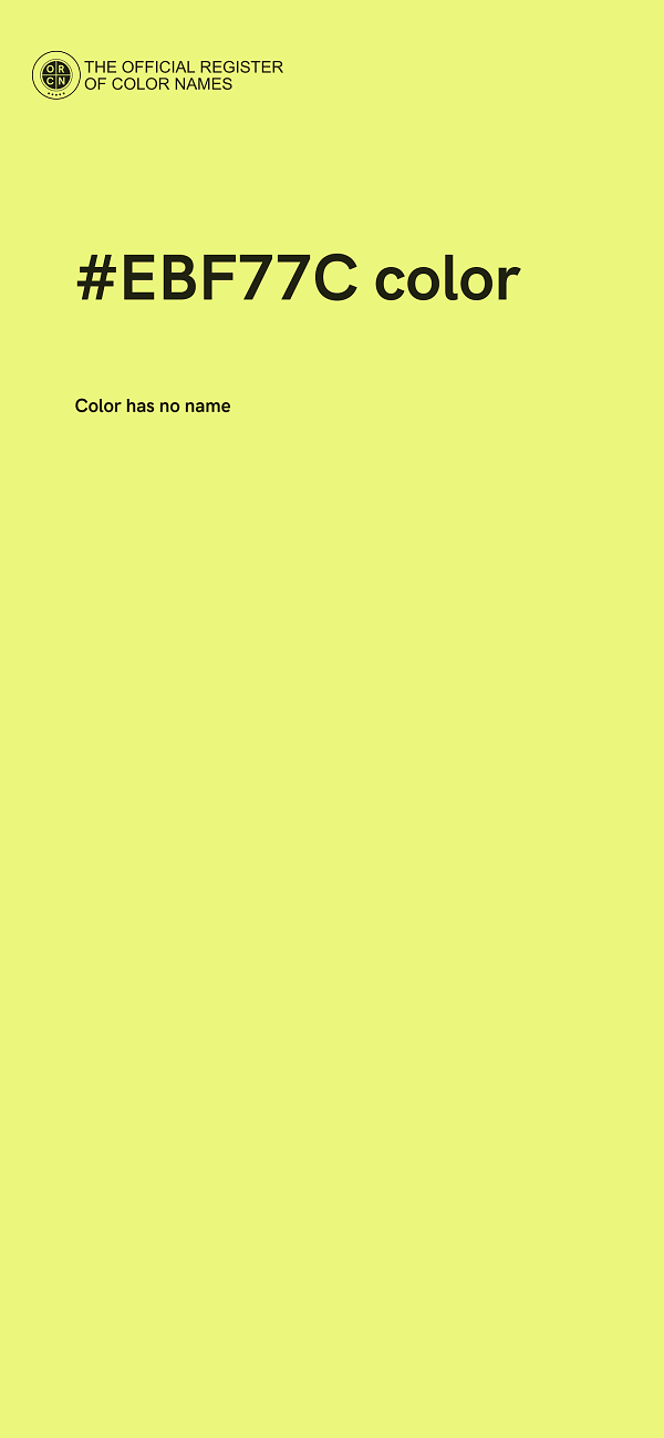 #EBF77C color image