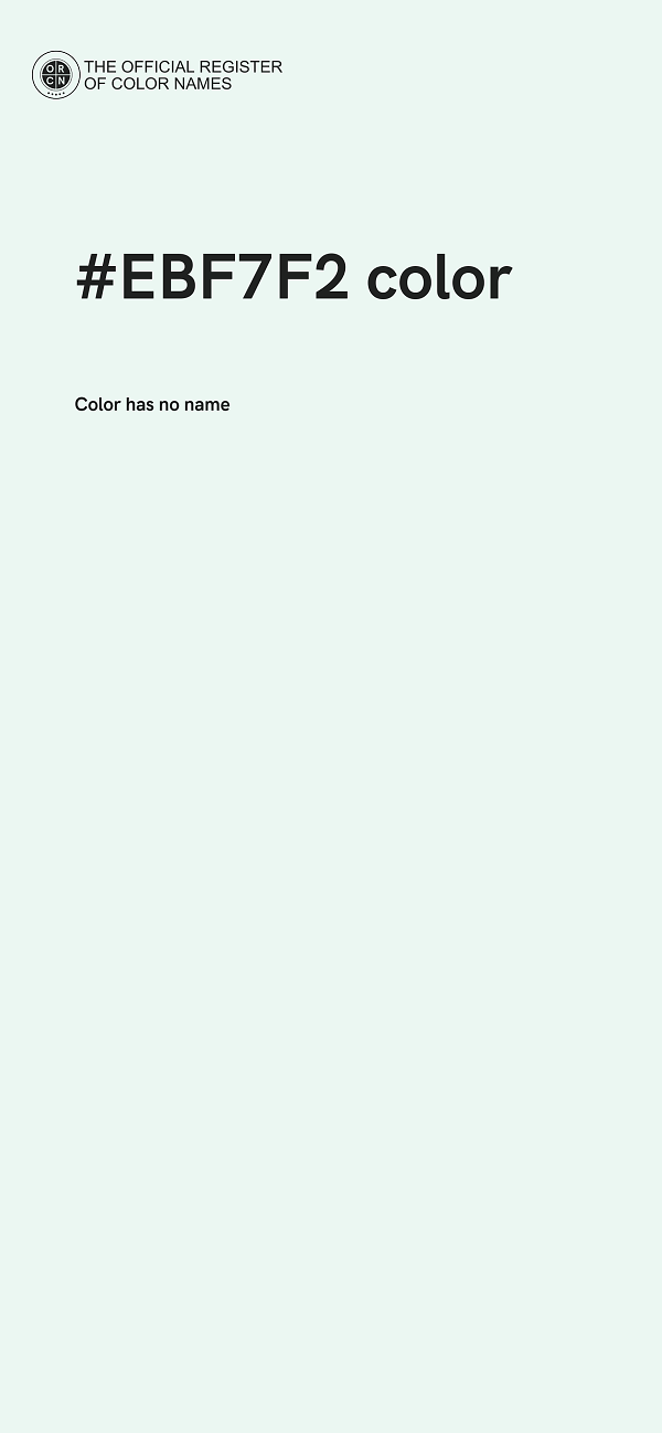 #EBF7F2 color image