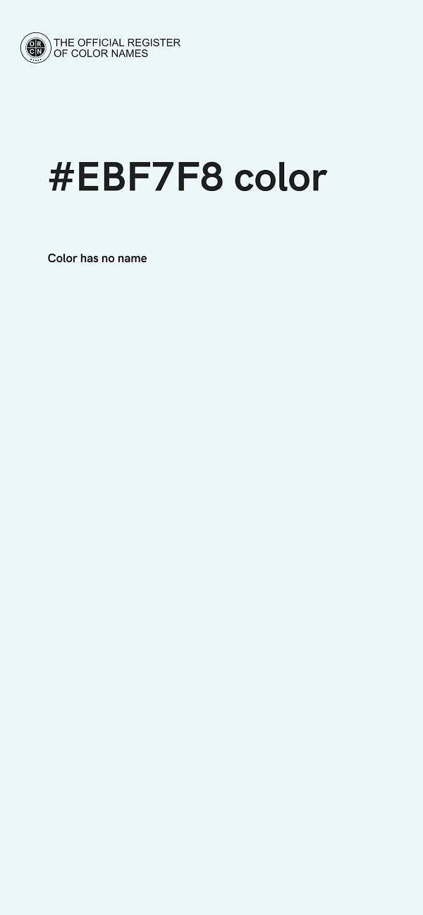 #EBF7F8 color image