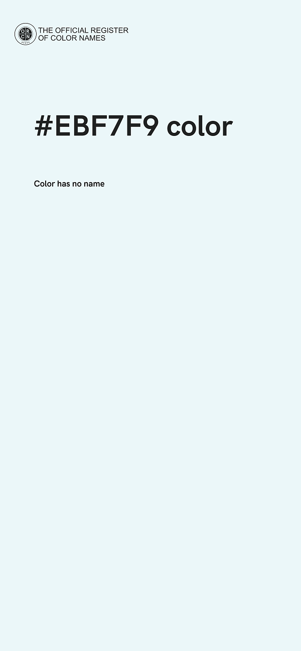 #EBF7F9 color image