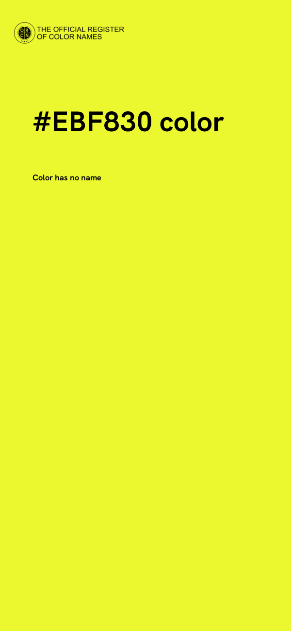 #EBF830 color image