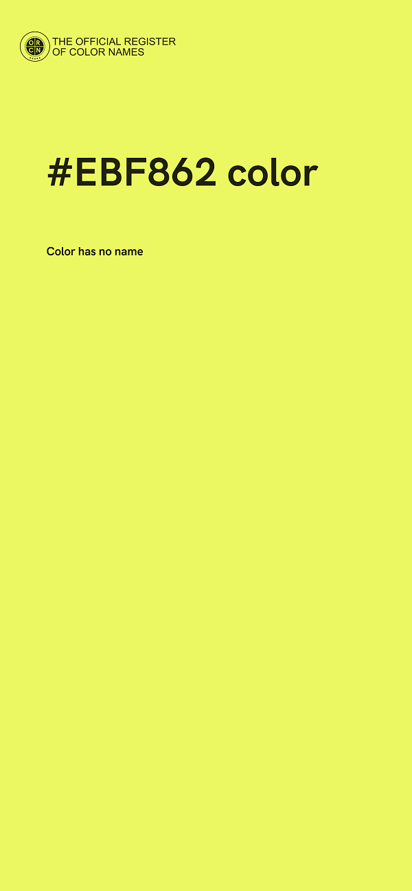 #EBF862 color image