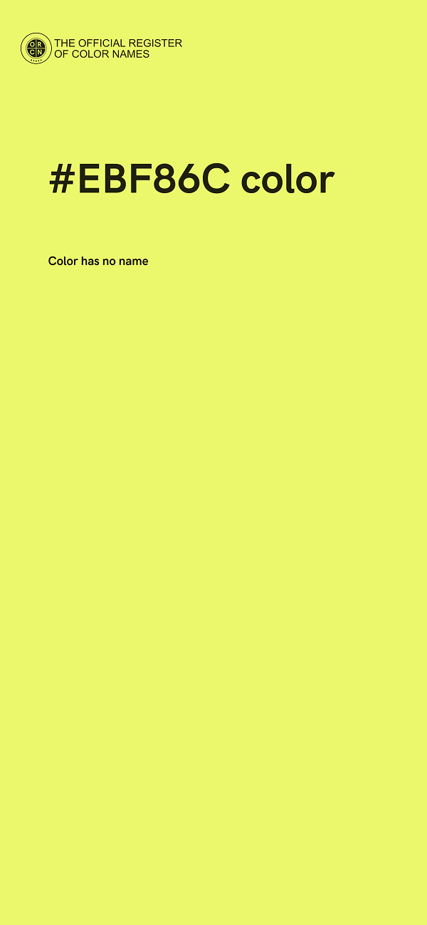 #EBF86C color image