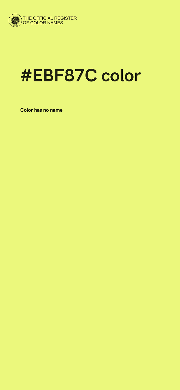 #EBF87C color image