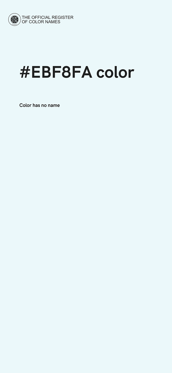 #EBF8FA color image