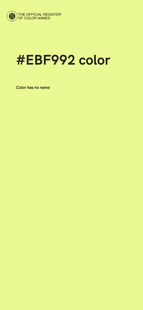 #EBF992 color image