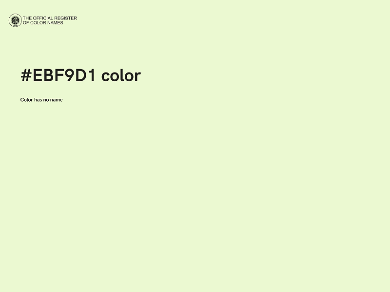#EBF9D1 color image