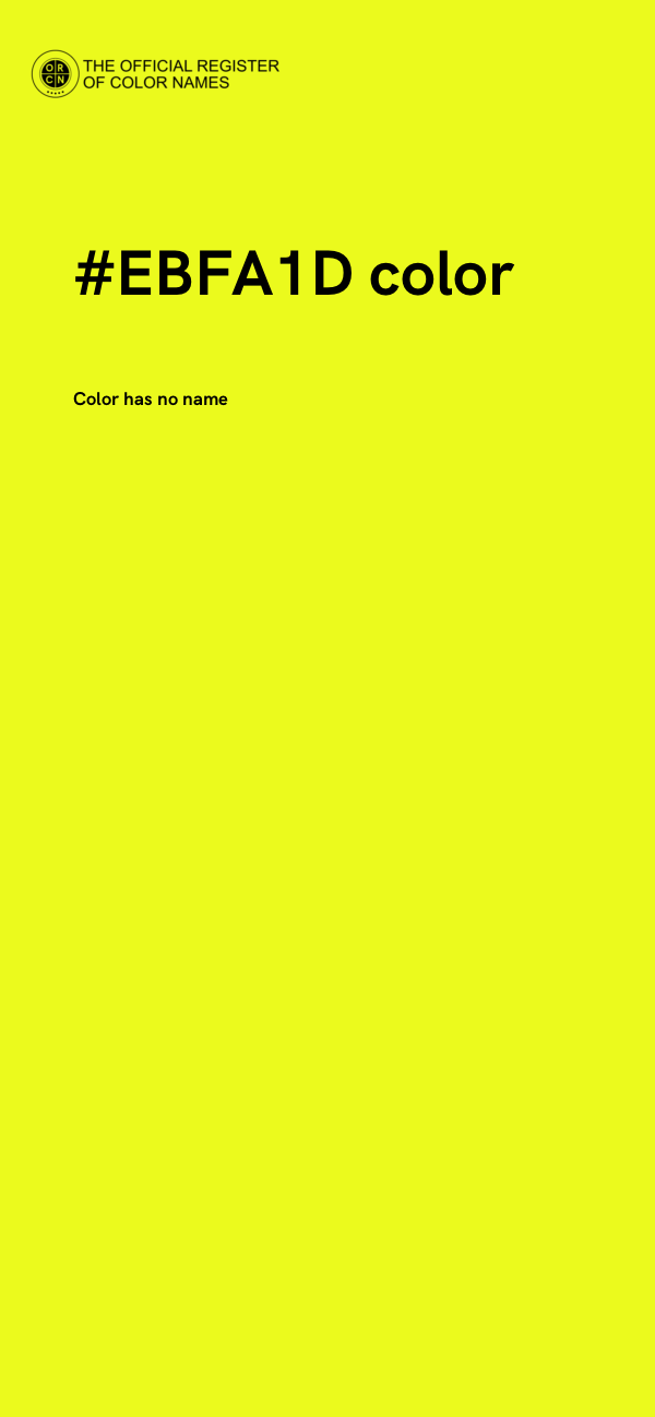 #EBFA1D color image
