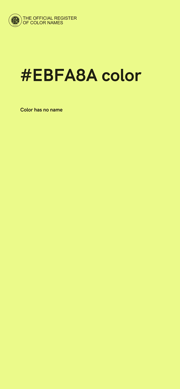 #EBFA8A color image