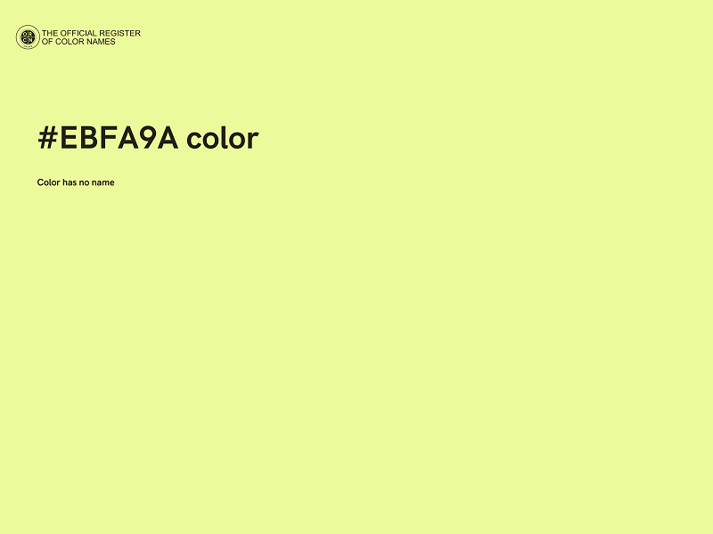 #EBFA9A color image