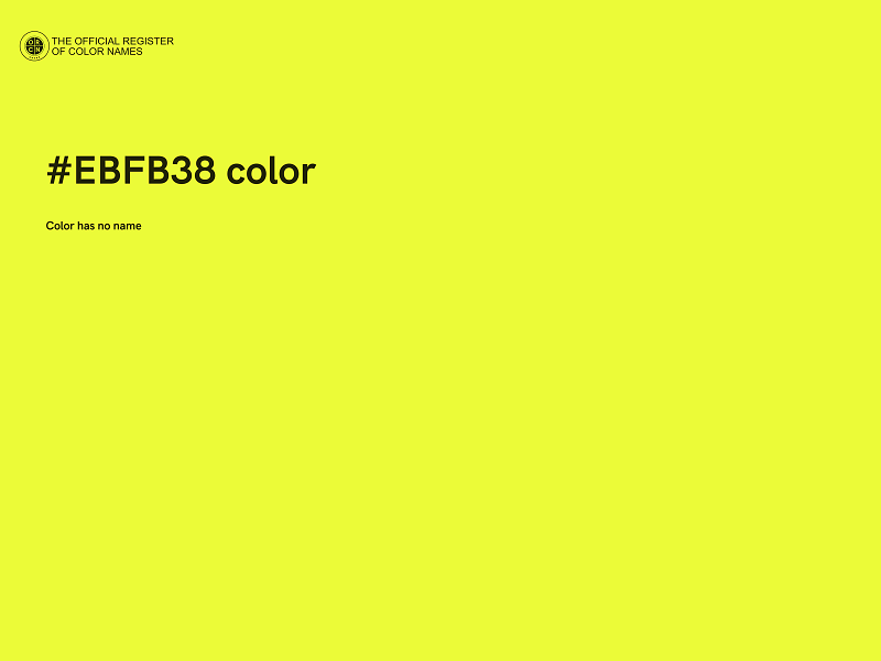 #EBFB38 color image