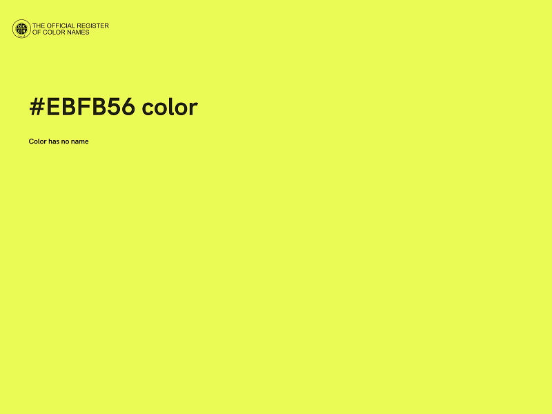 #EBFB56 color image