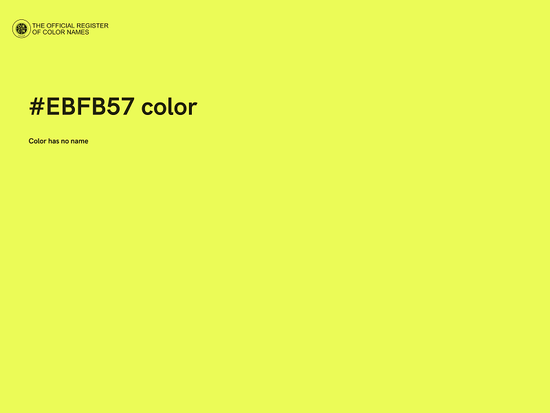 #EBFB57 color image