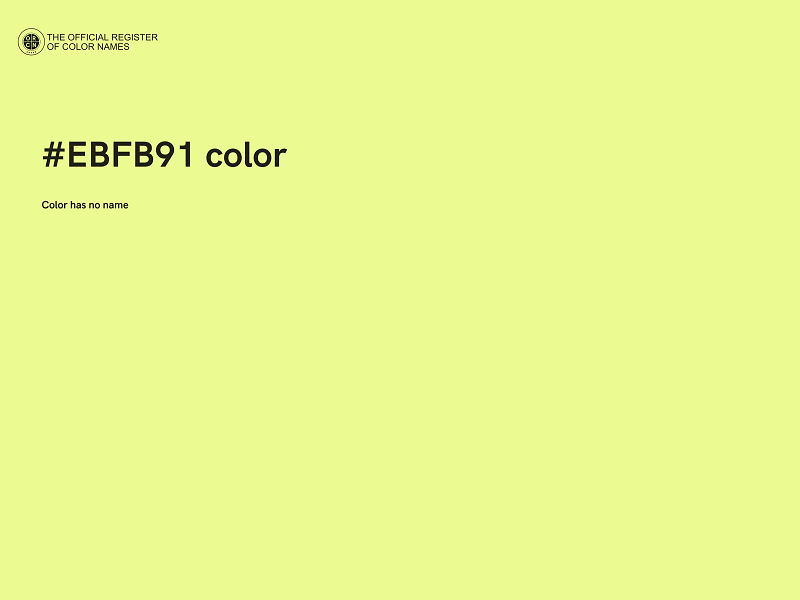 #EBFB91 color image