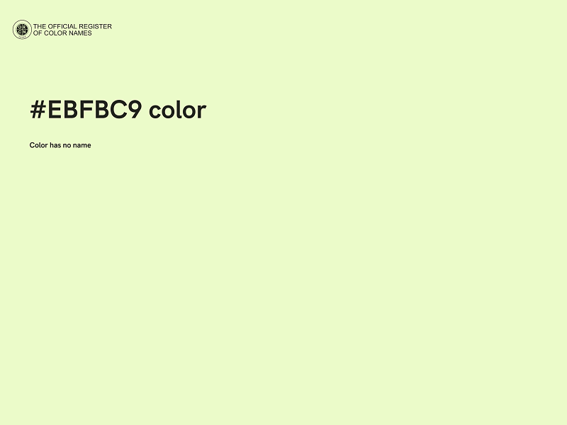 #EBFBC9 color image