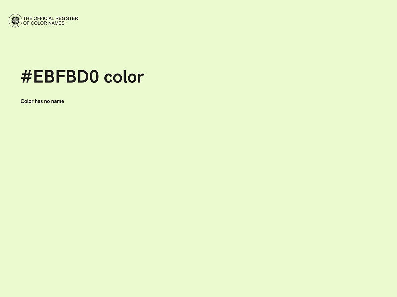 #EBFBD0 color image