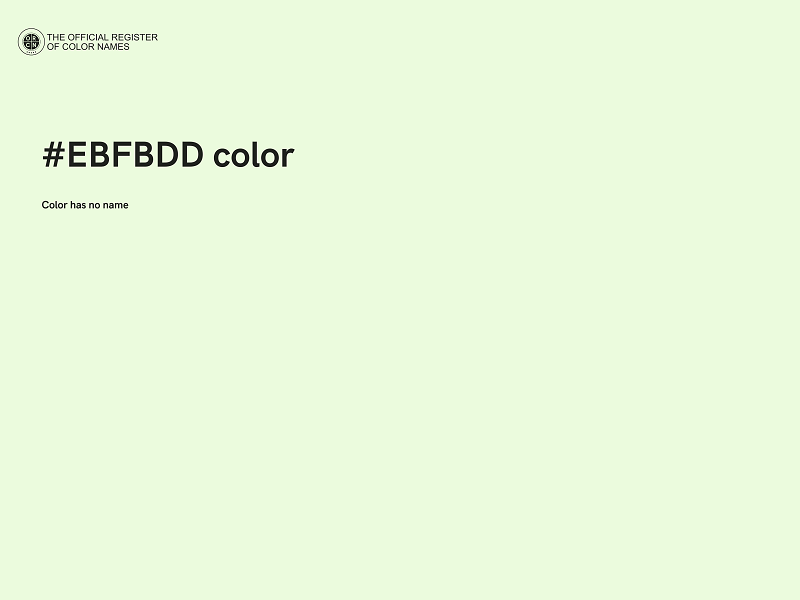 #EBFBDD color image